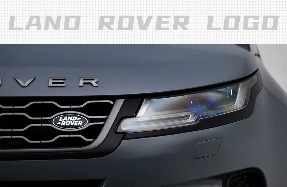 1x neu LAND ROVER Grill Emblem 8,6 x 4,3cm grün/gold Emblem Schriftzug Logo LR053190G – Bild 2