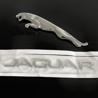 NEU Jaguar SET Emblem Heckdeckel Logo 18cm Heckemblem Rear Badge CHROM