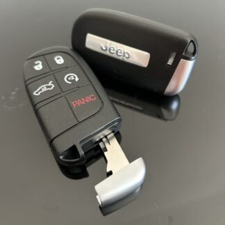 1x NEU Jeep Chrysler Schlüsselgehäuse LIMITED 5 Tasten schwarz mit Logo Emblem