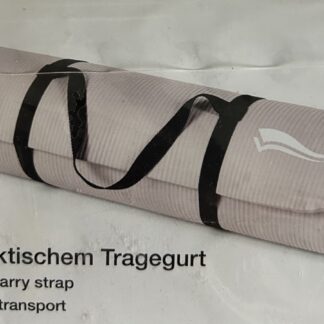 Yoga Matte Gymnastikmatte Fitnessmatte rutschfest 180x60x1cm CREVIT grau