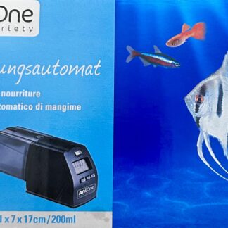 NEU AniOne Futterautomat Aqarium 17cm OVP Fische füttern Batteriebetrieb Digital