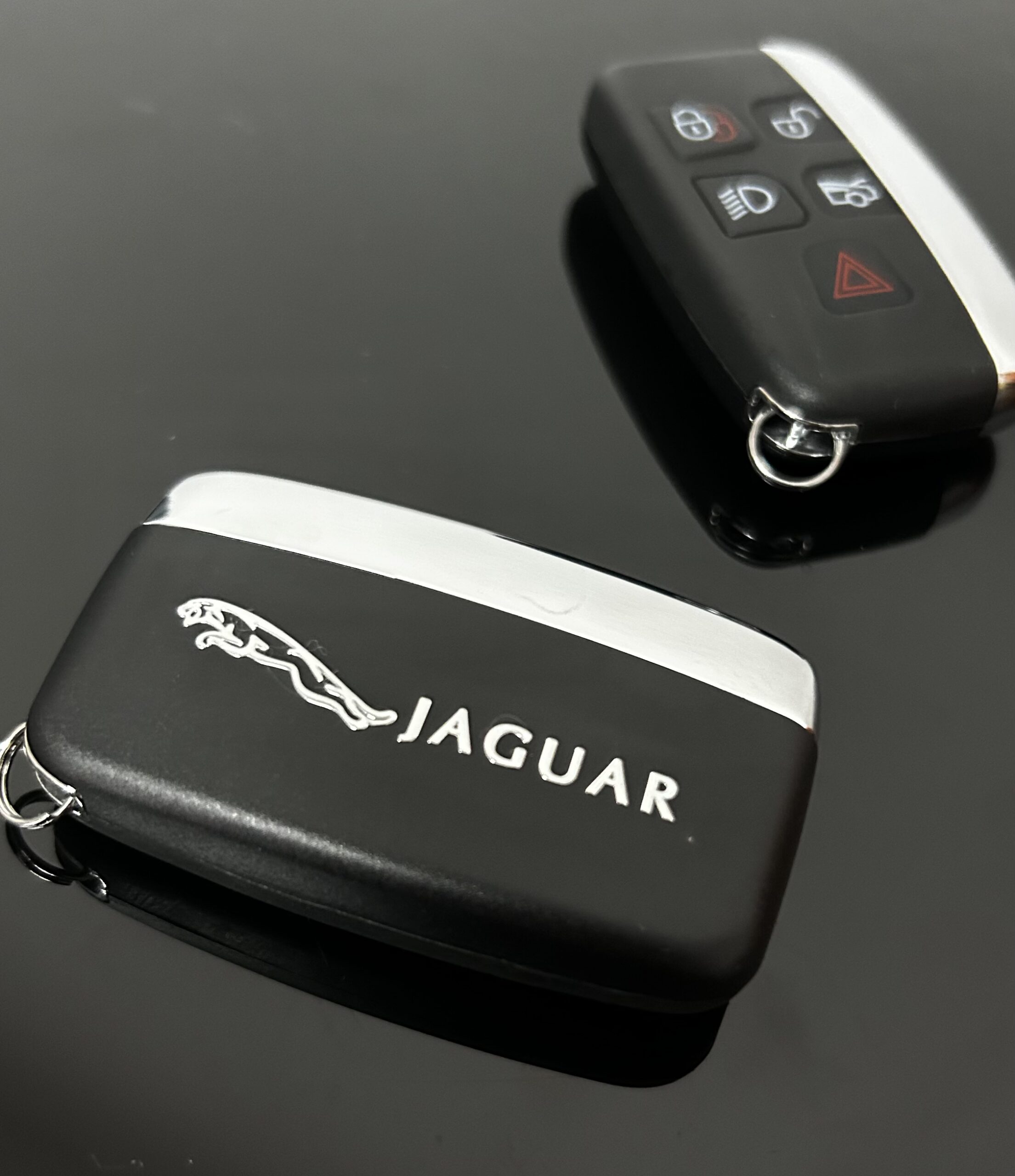 1x NEU JAGUAR Schlüsselgehäuse eDITION 4 Tasten Metall Kunststoff schwarz mit Logo Emblem – Bild 6
