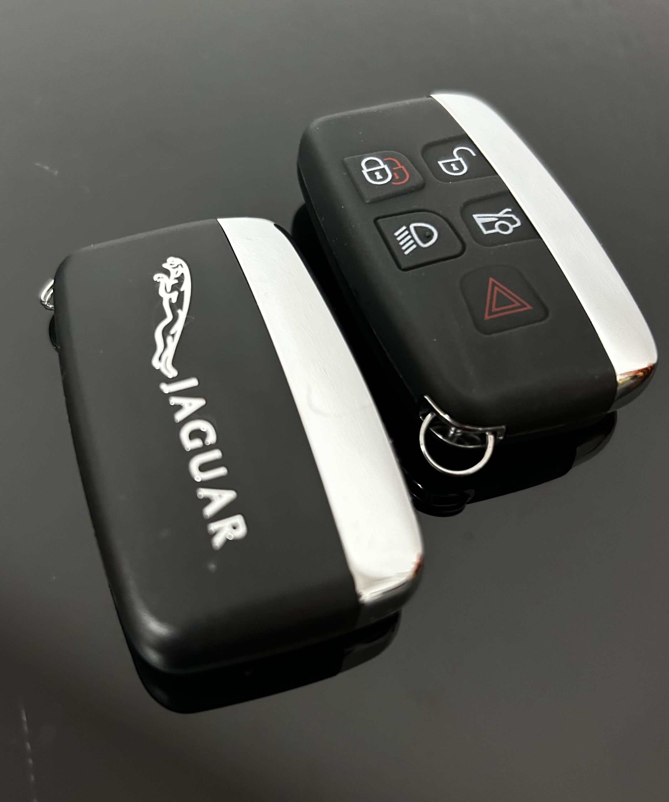 1x NEU JAGUAR Schlüsselgehäuse eDITION 4 Tasten Metall Kunststoff schwarz mit Logo Emblem – Bild 5