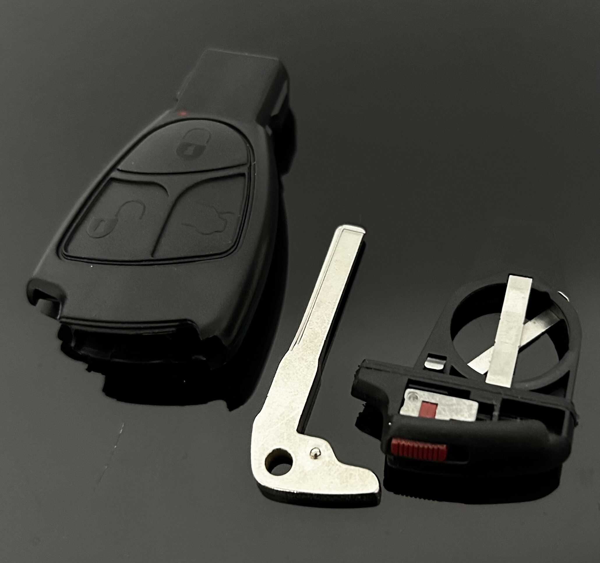 1x für MERCEDES Funkschlüssel ORIGINAL Gehäuse Autoschlüssel Fahrzeugschlüssel 3 Tasten