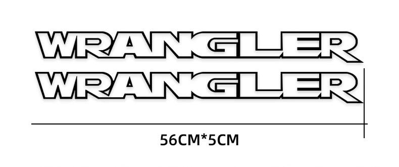 2x für Jeep WRANGLER Emblem Schild Aufkleber Motorhaube Streifen GOLD RAND Patch LOGO – Bild 4