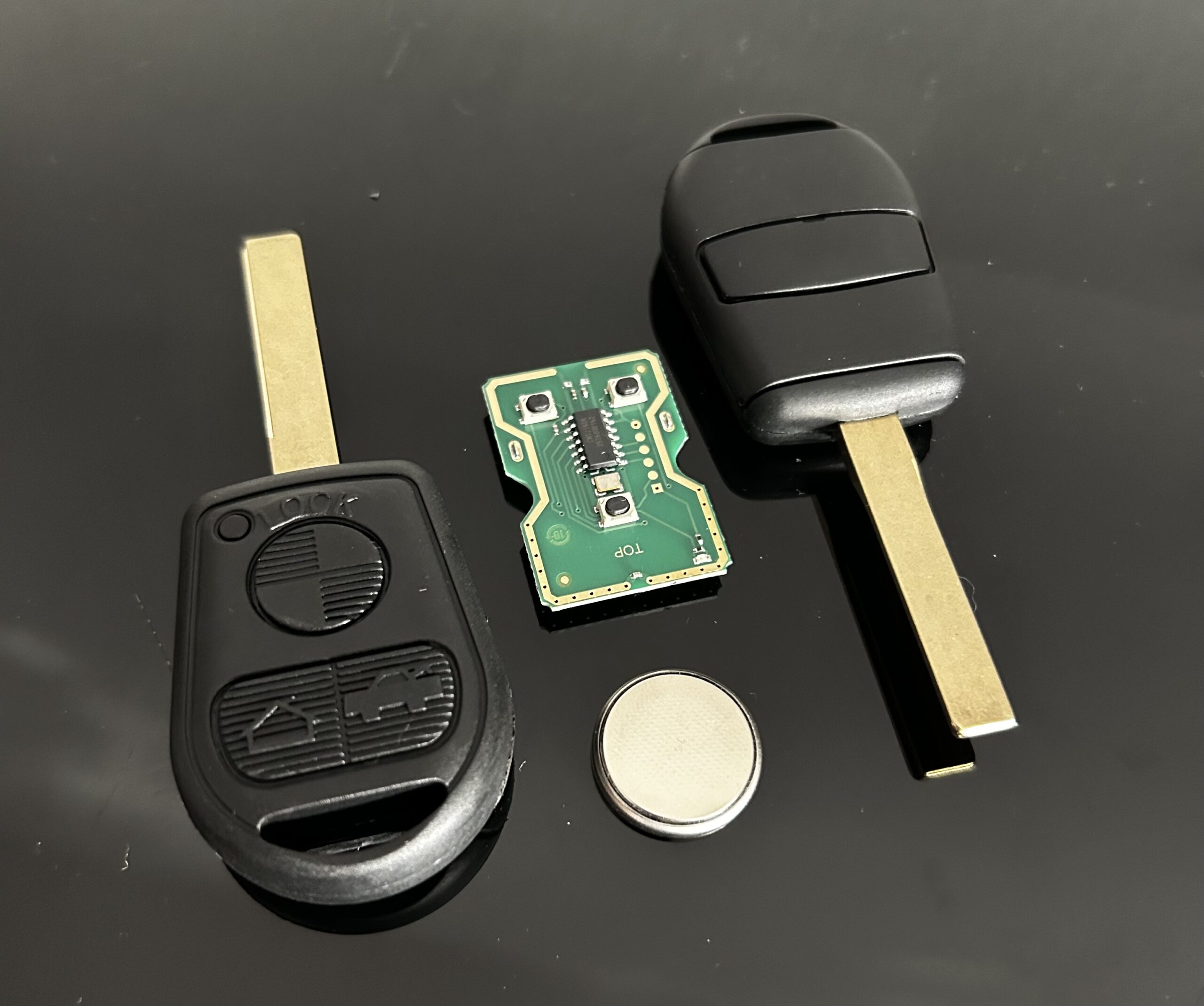 NEU Schlüsselgehäuse 3 Tasten + ELEKTRONIK für BMW E31 E32 E34 E36 E38 E39 E46 Z3 – Bild 5