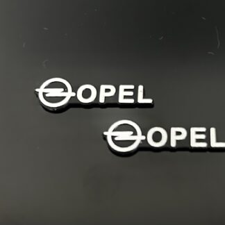 OPEL 3D Aluschild 30x8mm Lenkrad Amatur Spiegel Aufkleber SPEAKER Logo Emblem