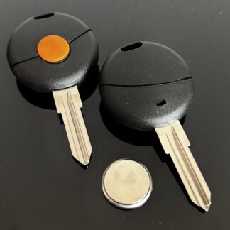 1x SMART Schl&uuml;sselgeh&auml;use schwarz + Batterie Schl&uuml;ssel Rohling Fortwo 450 Forfour Roadster Cabrio Roadster Coupe Crossblade