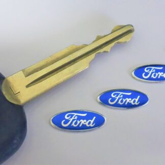 1x FORD Aufkleber 3D Schlüssellogo 18x7mm Emblem Schriftzug selbstklebend