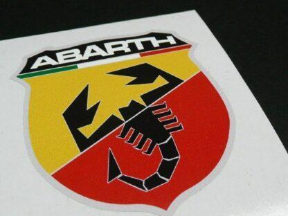 2x für ABARTH 500 Aufkleber SET Logo Emblem Schriftzug WITTERUNGSBESTÄNDIG Fiat – Bild 3