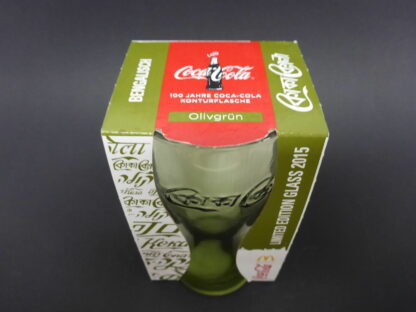 COCA COLA Olivgrün MC DONALDS Glas Edition 2015 Gläser Cola SELTEN BENGALISCH – Bild 3