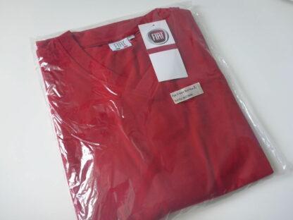 FIAT Werbeshirt Gr. L mit Fiat Aufruck original T-Shirt ROT Logo Emblem Fiat NEU – Bild 4