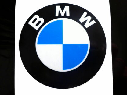 Hochglanz für BMW Aufkleber Logo 75mm Emblem Schriftzug selbstklebend Lichtecht