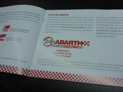 NEU 1x Abarth Mobilitäts Garantie Bedingungen Heft 2012 Punto 500 Prospekt Fiat – Bild 3