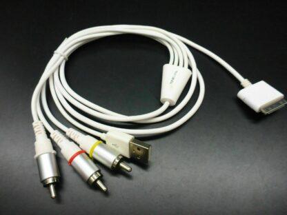 für Apple Composite AV Audio Video Cable to TV USB Charger Connector 30-Pin Dock – Bild 4