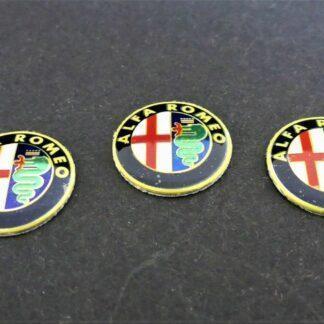 1x ALFA ROMEO Aufkleber 3D Schlüssellogo 14mm Emblem Schriftzug selbstklebend GO