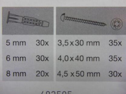 280 tlg. in TRANSPORTBOX Spreizdübel Dübel-Set Universal Schrauben Haken – Bild 7