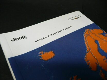 Jeep Dealer Directory Europa Chrysler original Heft aus 03/2000 – Bild 3