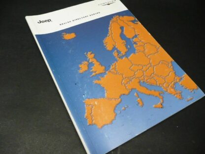 Jeep Dealer Directory Europa Chrysler original Heft aus 03/2000