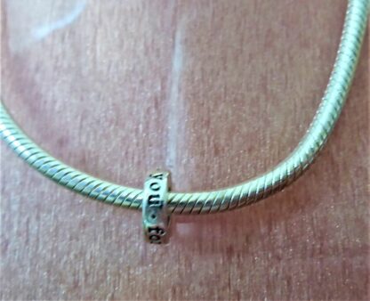 NEU 1x Zwischenelement SILBER Schlangenglieder Armband *LOVE YOU FOREVER*  CHARM – Bild 4