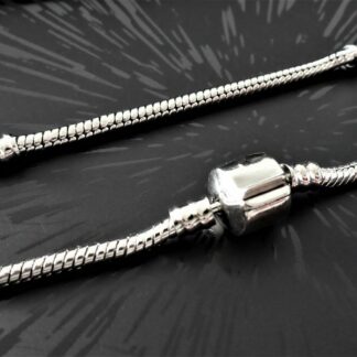NEU 20cm Schlangen Glieder Armband SILBER Liebe Treue für Char Armband Zylinder