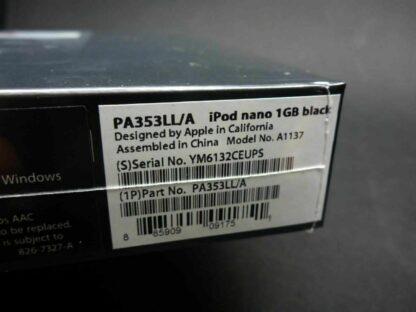 NEU Apple iPod nano 1GB black 1. Generation OVP ungeöffnet PA353LL/A schwarz 1G – Bild 3