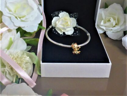 NEU Mieze Katze CHARM für Armband Kätzchen winkt GOLD winke KatzeTier Katzenbaby – Bild 3