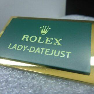 NEU ROLEX Lady Datejust Aufsteller ORIGINAL Schild Logo Emblem EXLUSIV Display