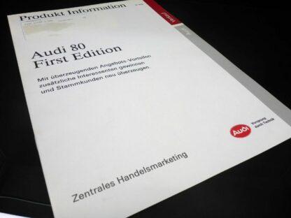 PRODUKT INFO Der Audi 80 First EDITION 8/93 SELTEN Mitarbeiterinfo Verkauf