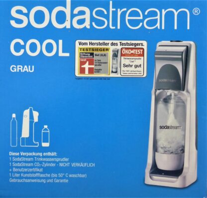 SodaStream COOL in grau Vorteilspack incl. CO2 Zylinder NEU mit PET Flasche – Bild 5