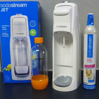 SodaStream JET / Stream weiß Sparpack + Zylinder + Flasche Soda-Club