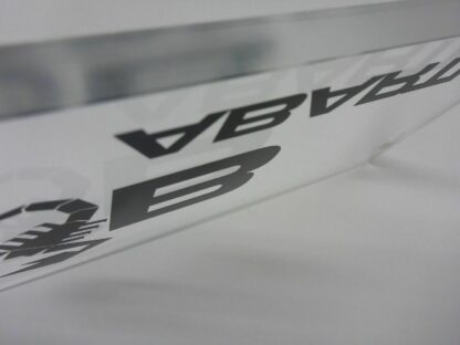Abarth CLUB Plexiglas Tür CLUB Hausschild NEU Logo Emblem EXLUSIV Namensschild – Bild 4