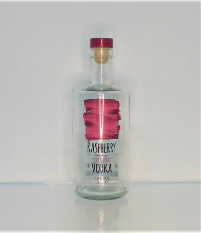 Himbeeren VODKA leer Flasche Dekoflasche ORIGINAL Wodka Werbeflasche Raspberry