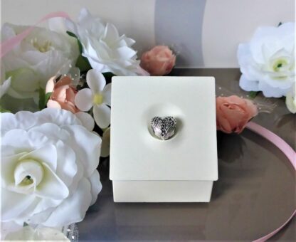 NEU Engelsflügel Herz aus Federn CHARM für Schlangenglieder Armband EWIGE LIEBE