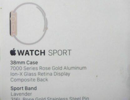 nur Verpackung für Apple iWatch 1 ROSE GOLD 38mm *ohne Uhr* BOX Schachtel Karton