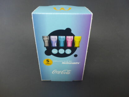 COCA COLA AQUA MC DONALDS Glas Limitiert Edition 2022 Gläser Glas SELTEN OVP – Bild 4