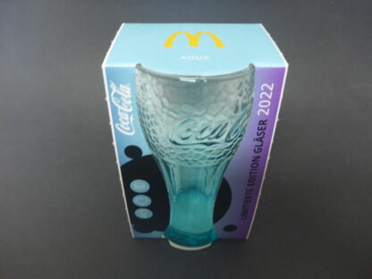 COCA COLA AQUA MC DONALDS Glas Limitiert Edition 2022 Gläser Glas SELTEN OVP
