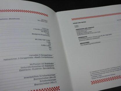 NEU 1x Abarth 500C Prospekt Katalog Preisliste Ausstattung 2012 – Bild 3