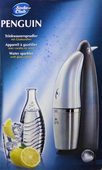 SodaStream NEU Penguin mit Zubehör Co2 Zylinder 2x Glasflaschen Original SodaClub