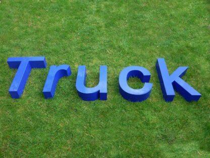 TRUCK Schriftzug ORIGINAL Logo Emblem Werbeschrift Reklameschild Buchstaben