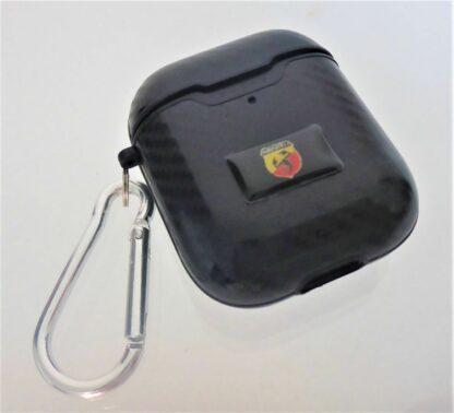 für Abarth Apple Airpod 1 + 2 Hülle Schutz Charging Case im CARBON-STYLE  in TPU