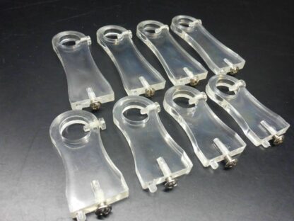8 Kunststoffhalter Halterung Glasbodenhalter Glasträger Acrylhalter