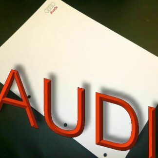 AUDI Briefpapier ORIGINAL Audi DIN A4 Papier gelocht mit EMBLEM Audilogo LOGO