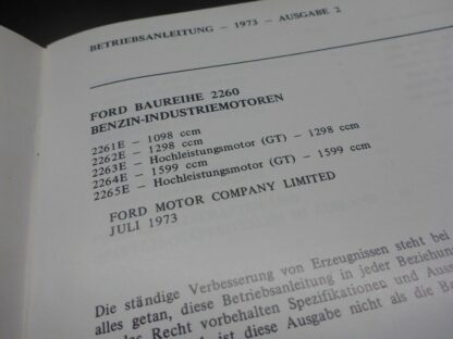 FORD 1,1 + 2,0 + 1,6 Liter GT Betriebsanleitung Kundendienst Wartung Service 73 – Bild 3