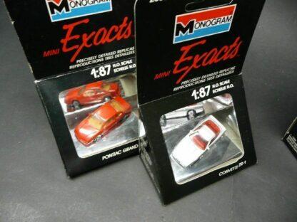 MONOGRAM mini Exacts im SET NEU 1:87 H.O.SCALE Pontiac Corvette SL T-Bird Jaguar – Bild 6