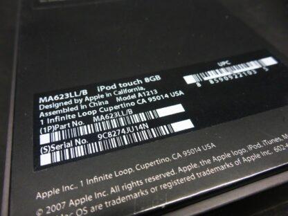 NEU Apple iPod touch 8GB black 1. Generation OVP ungeöffnet MA623LL/B schwarz 1G – Bild 6
