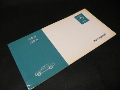 NEU Mercedes Benz W115 1971 Wartungspläne Serviceheft ORIGINAL Inspektionsheft