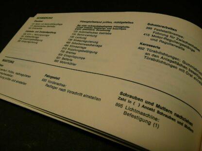 NEU Mercedes Benz W115 1971 Wartungspläne Serviceheft ORIGINAL Inspektionsheft – Bild 10