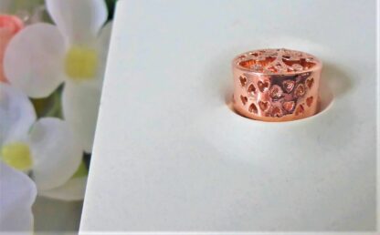 NEU Rosegold CHARM Stammbaum Familie Herz Liebe Glück für Schlangen Armband – Bild 4