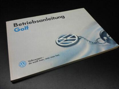 VW GOLF 3 1993 1H BEDIENUNGSANLEITUNG Betriebsanleitung original 551.1H1.00